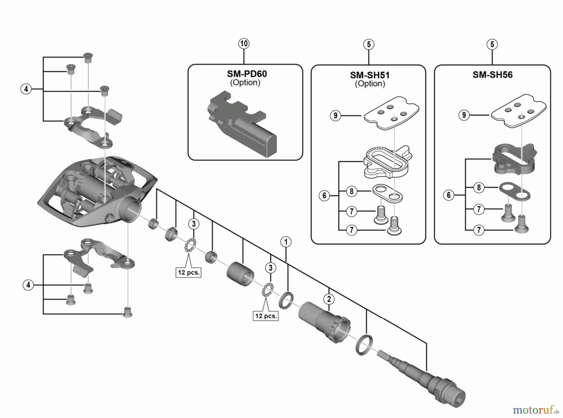  Shimano PD Pedal - Pedale PD-ED500 SPD Pedals