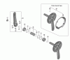 Shimano FC Front Chainwheel - Kurbelsatz, Vorderes Kettenblatt Listas de piezas de repuesto y dibujos FC-MT210-3  Crankset