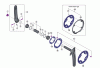 Shimano FC Front Chainwheel - Kurbelsatz, Vorderes Kettenblatt Listas de piezas de repuesto y dibujos FC-M4050  ALIVIO Crankset