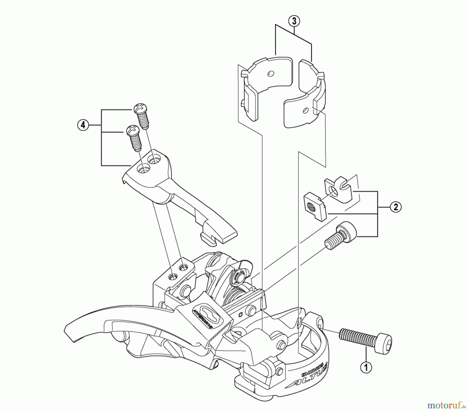  Shimano FD Front Derailleur - Umwerfer FD-M310 ALTUS Front Derailleur