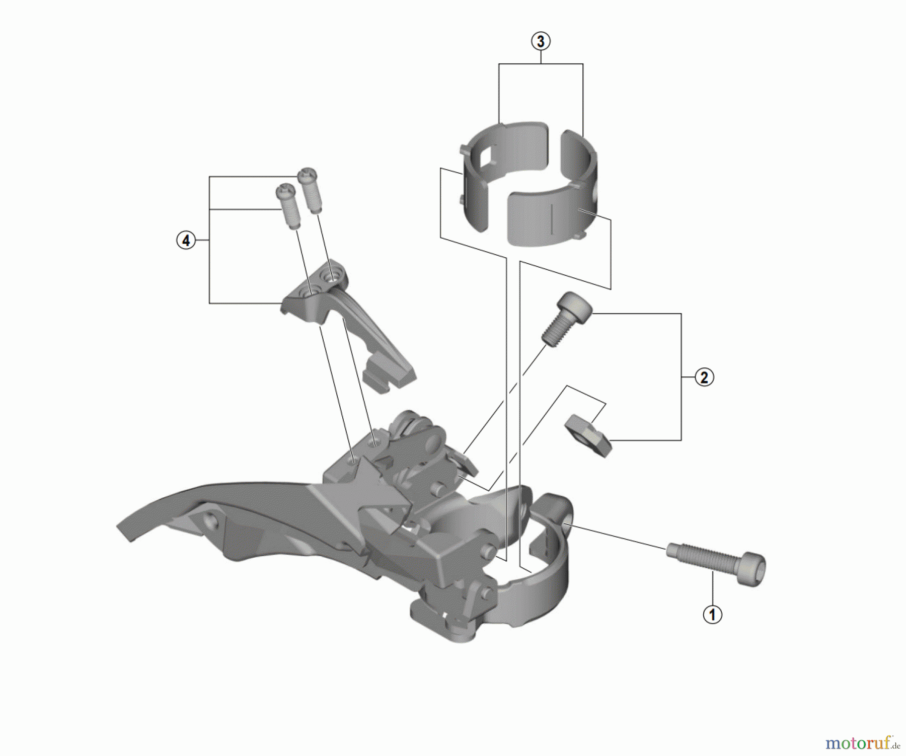  Shimano FD Front Derailleur - Umwerfer FD-TY500 TOURNEY Umwerfer