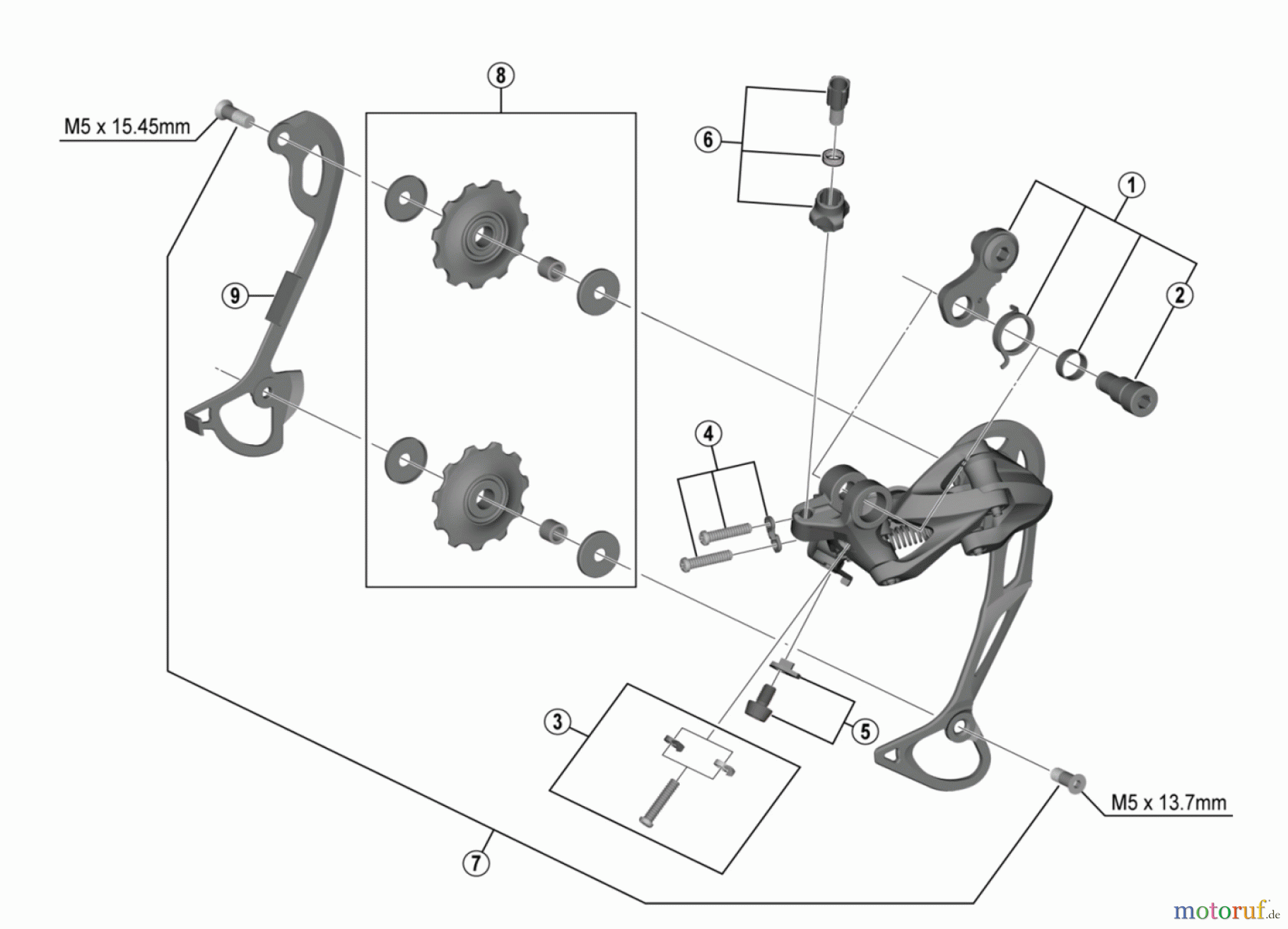  Shimano RD Rear Derailleur - Schaltwerk RD-M4000 ALIVIO Rear Derailleur