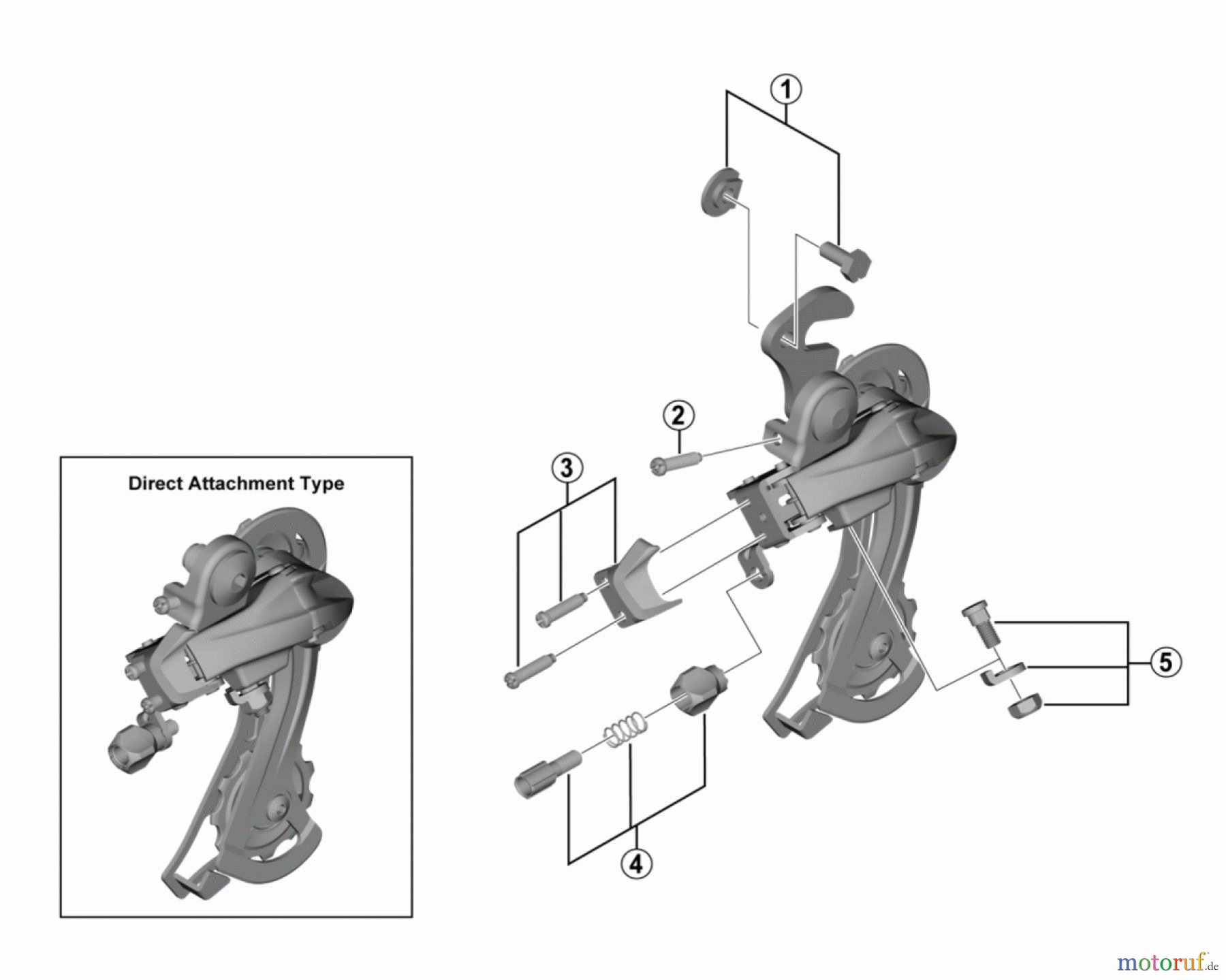  Shimano RD Rear Derailleur - Schaltwerk RD-TZ500 Tourney TZ Rear Derailleur (6-speed)