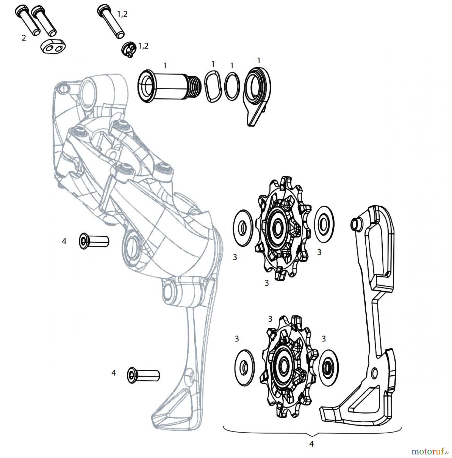  Sram Sram SRAM FORCE 1 / CX1 (2014) - REAR DERAILLEUR