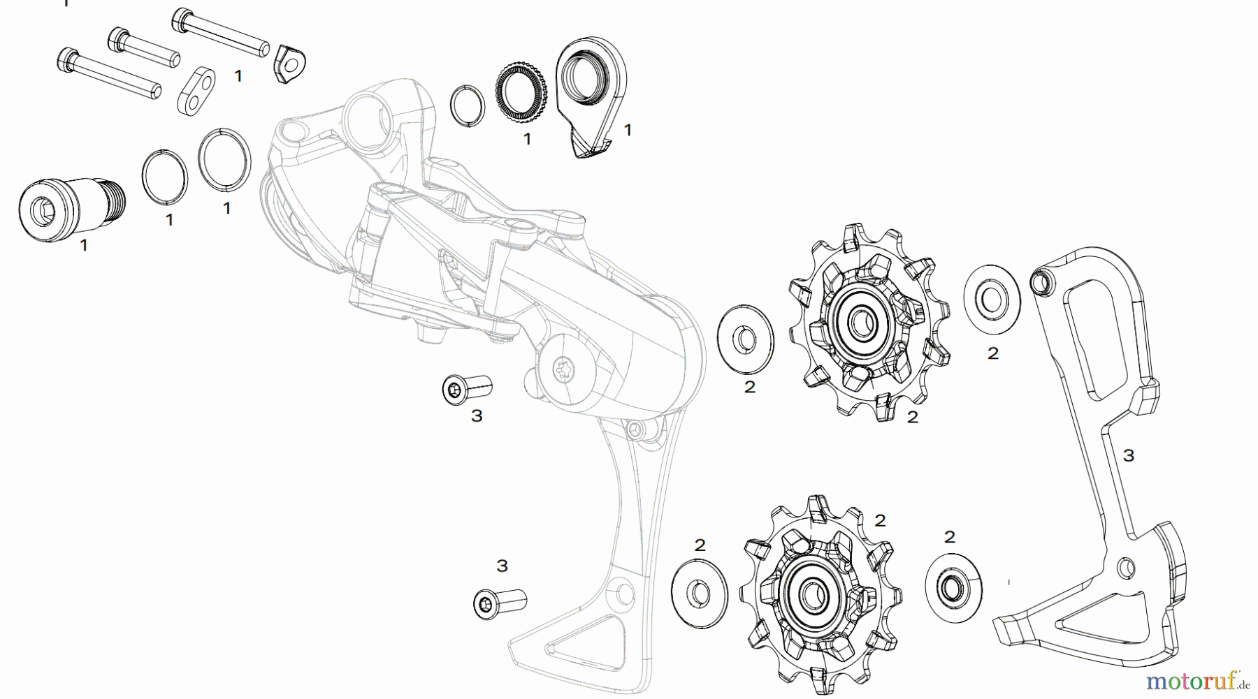  Sram Sram SRAM GX DH 7spd (2019-) - REAR DERAILLEUR