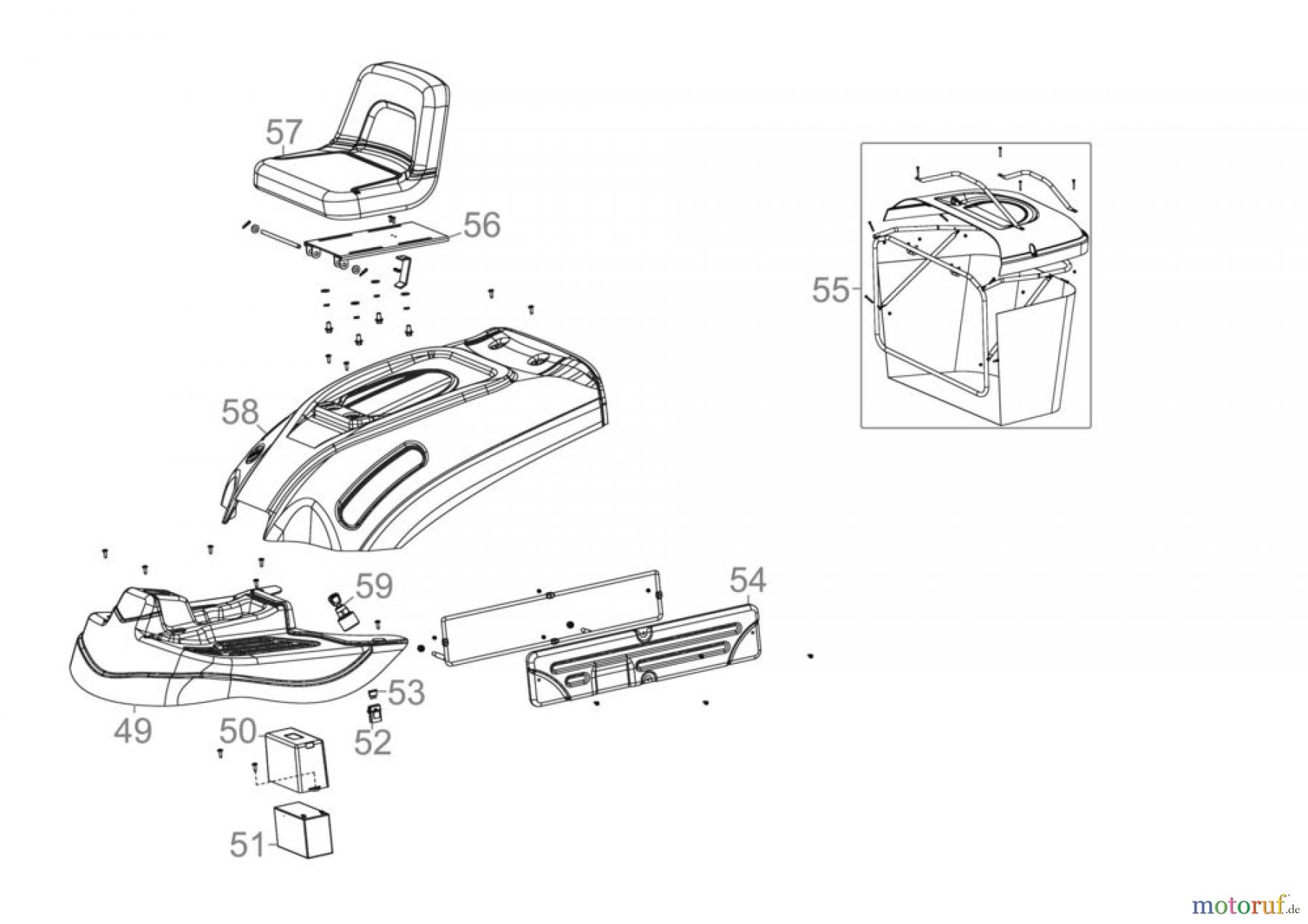  Güde Gartentechnik Rasenmäher Benzin-Rasenmäher Schnittbreite ab 50 cm AUFSITZRASENMÄHER GAR 600 - 95450 FSL95450-04 Seite 4