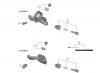Shimano SL Shift Lever - Schalthebel Listas de piezas de repuesto y dibujos SL-MT500 -4681 Seat Post Lever