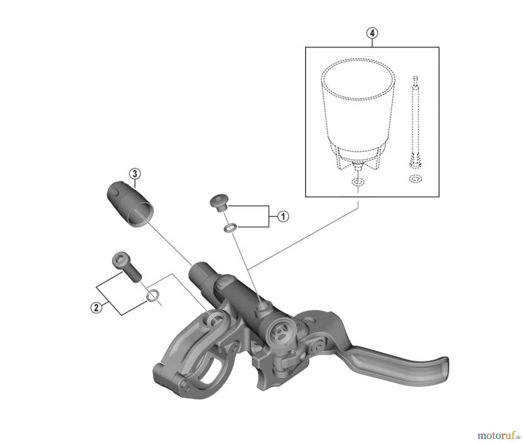  Shimano BL Brake Lever - Bremshebel BL-M6100 DEORE Brake Lever