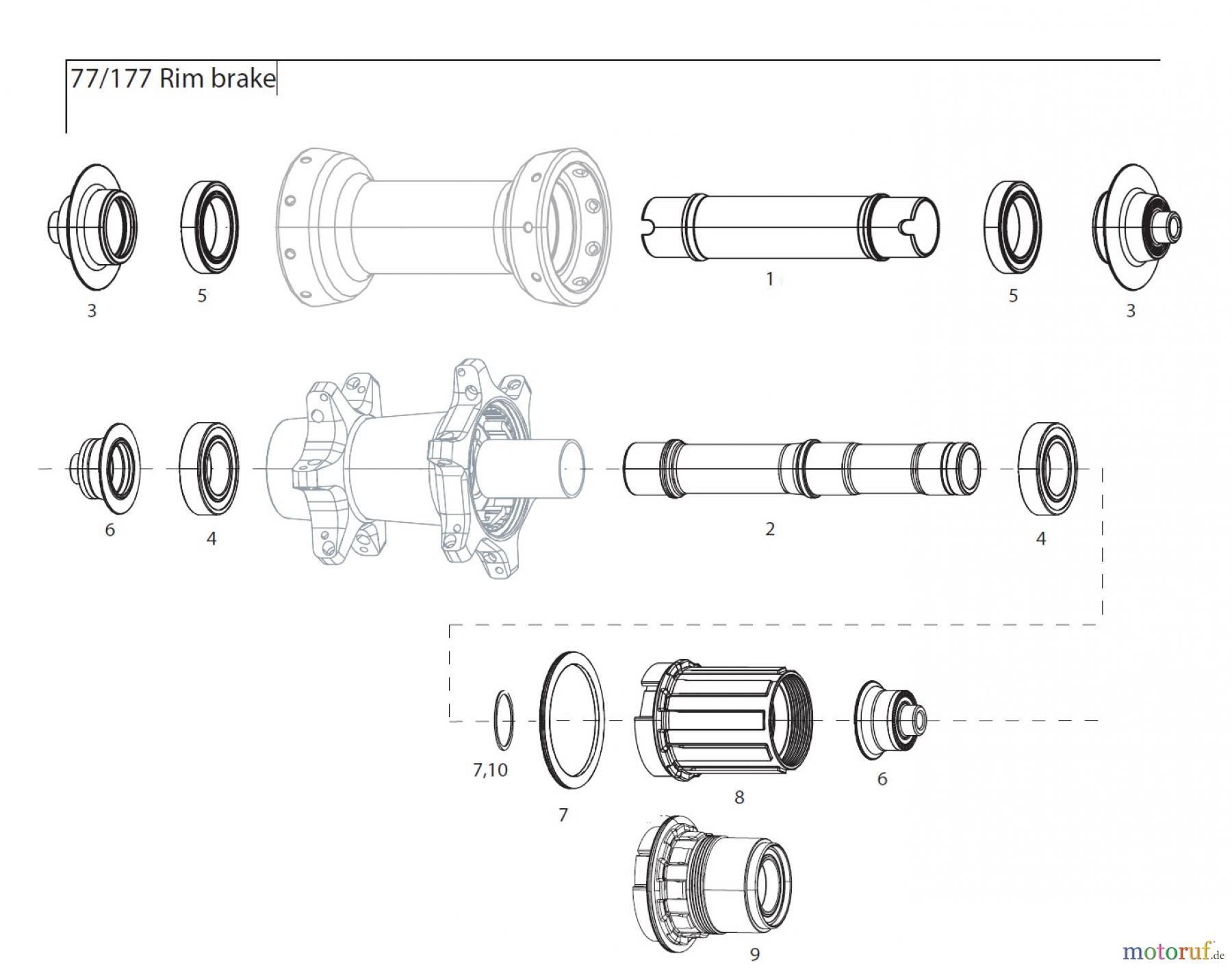  Sram Zipp 77/177 Rim brake