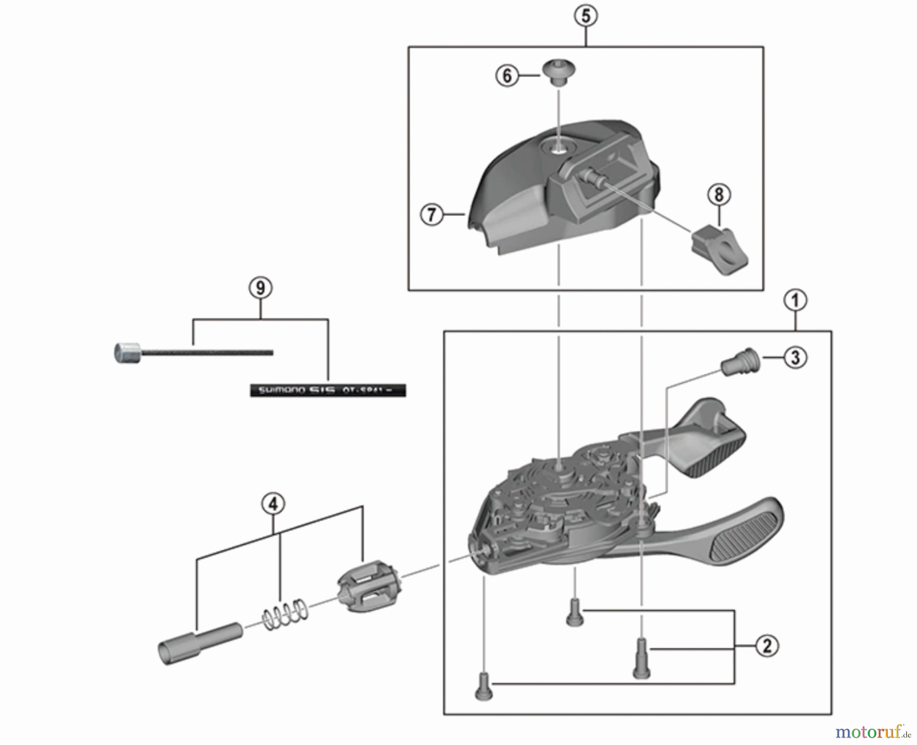  Shimano SL Shift Lever - Schalthebel SL-M8130-I Deore XT