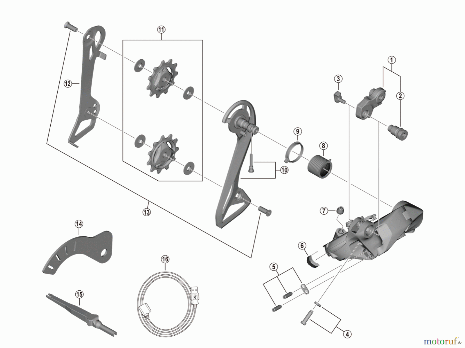  Shimano RD Rear Derailleur - Schaltwerk RD-R8150  ULTEGRA Rear Derailleur  (12-speed)