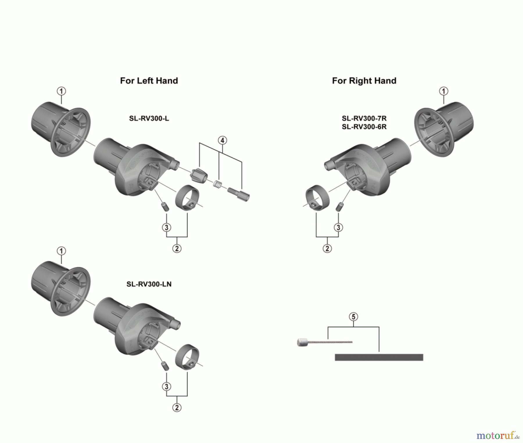  Shimano SL Shift Lever - Schalthebel SL-RV300 REVOSHIFT Shifter 