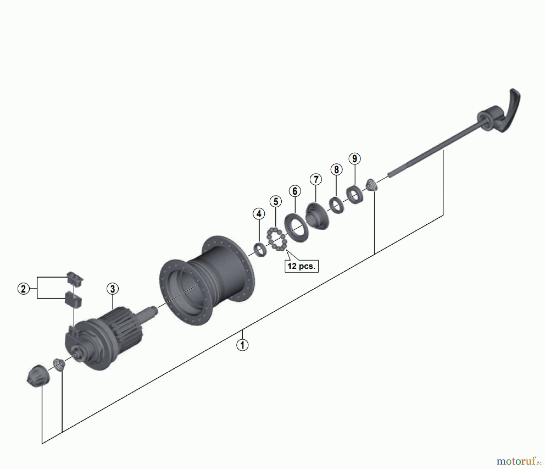  Shimano DH Dynamo Hub - Nabendynamo DH-T780-1N DEORE XT Hub Dynamo