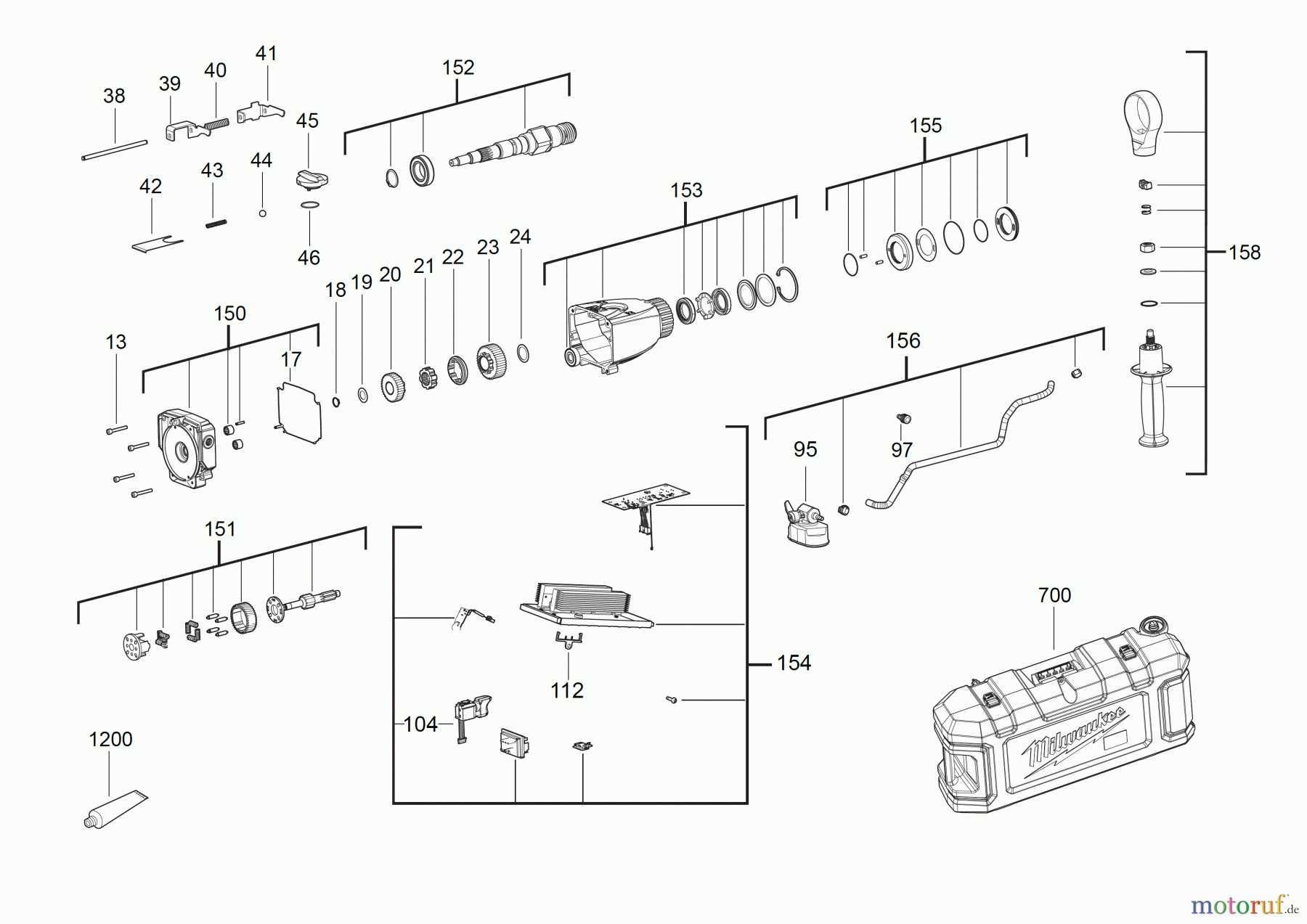  Milwaukee Akku-Geräte Bohren und Meißeln MAGNETKERNBOHREINHEIT MXF DCD150 Seite 1