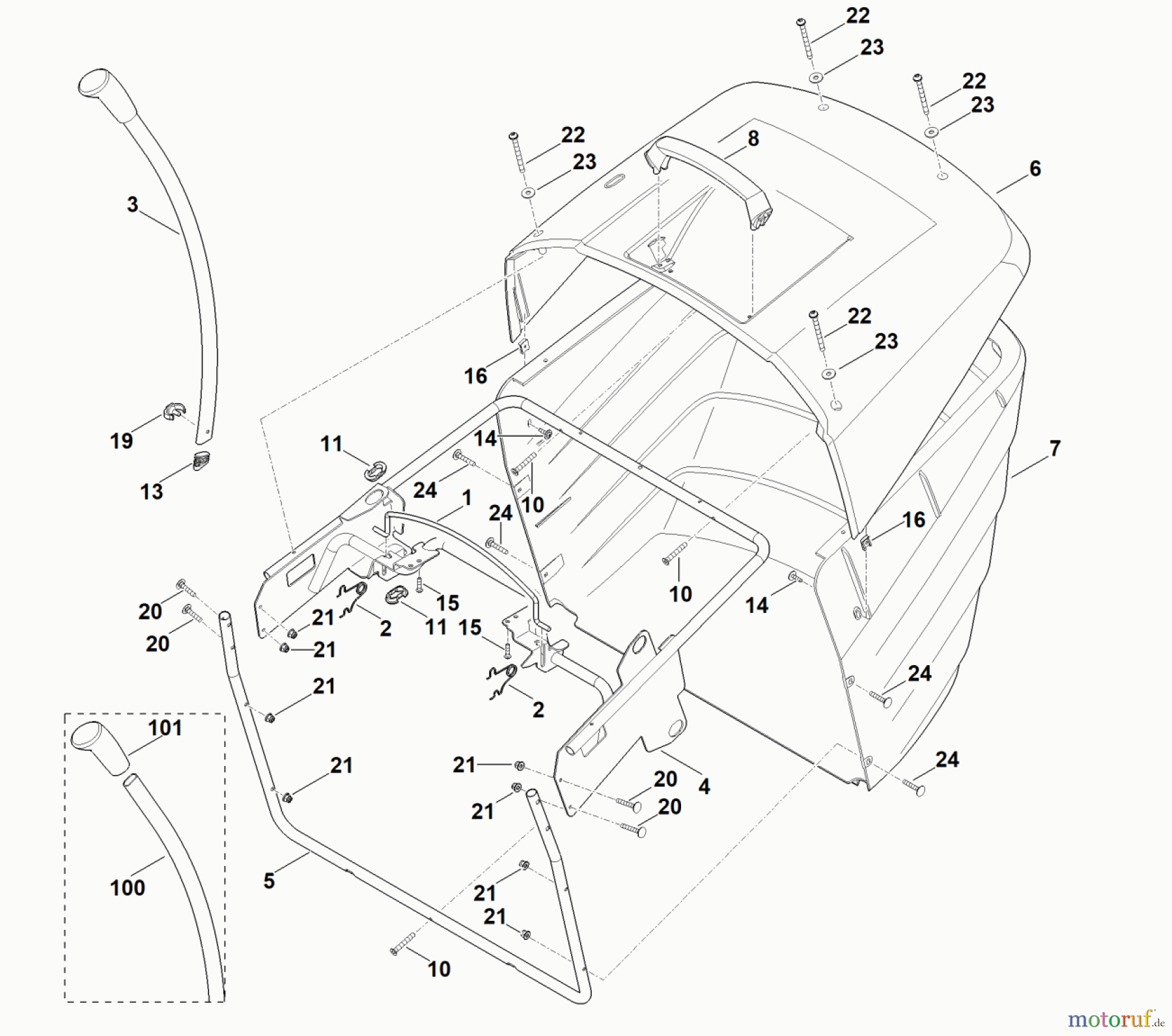  Viking Rasentraktoren Rasentraktoren MT 6127.1 ZL O - Grasfangkorb