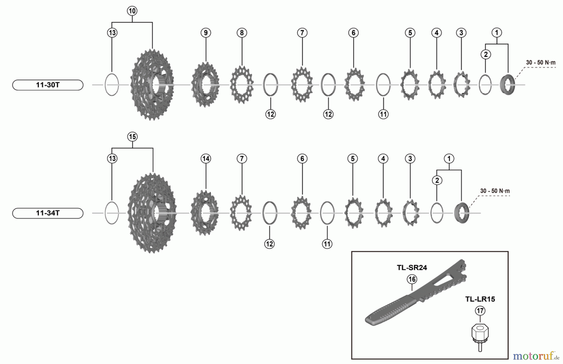  Shimano CS Cassette / Zahnkranz CS-R8101-12 ULTEGRA Cassette (12-speed)