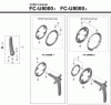 Shimano FC Front Chainwheel - Kurbelsatz, Vorderes Kettenblatt Listas de piezas de repuesto y dibujos FC-U8000-1, FC-U8000-2 CUES Crankset