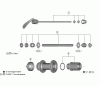 Shimano FH Free Hub - Freilaufnabe Listas de piezas de repuesto y dibujos FH-QC300-HM FREEHUB (11/10/9/8-speed) 
