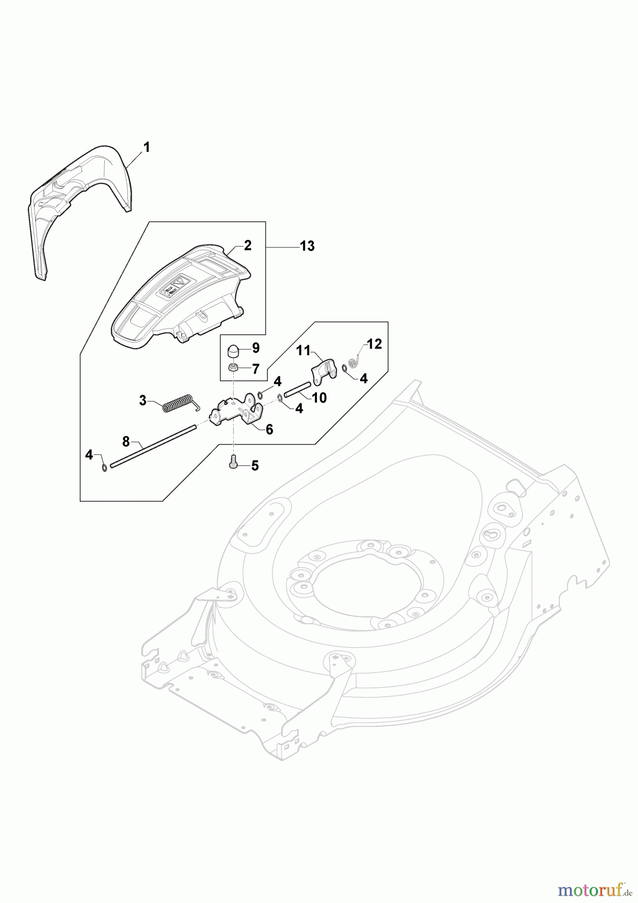  Stiga Rasenmäher Baujahr 2024 Akkurasenmäher Twinclip 950e V Kit (2024) 294513998/ST1 Auswurfschutz