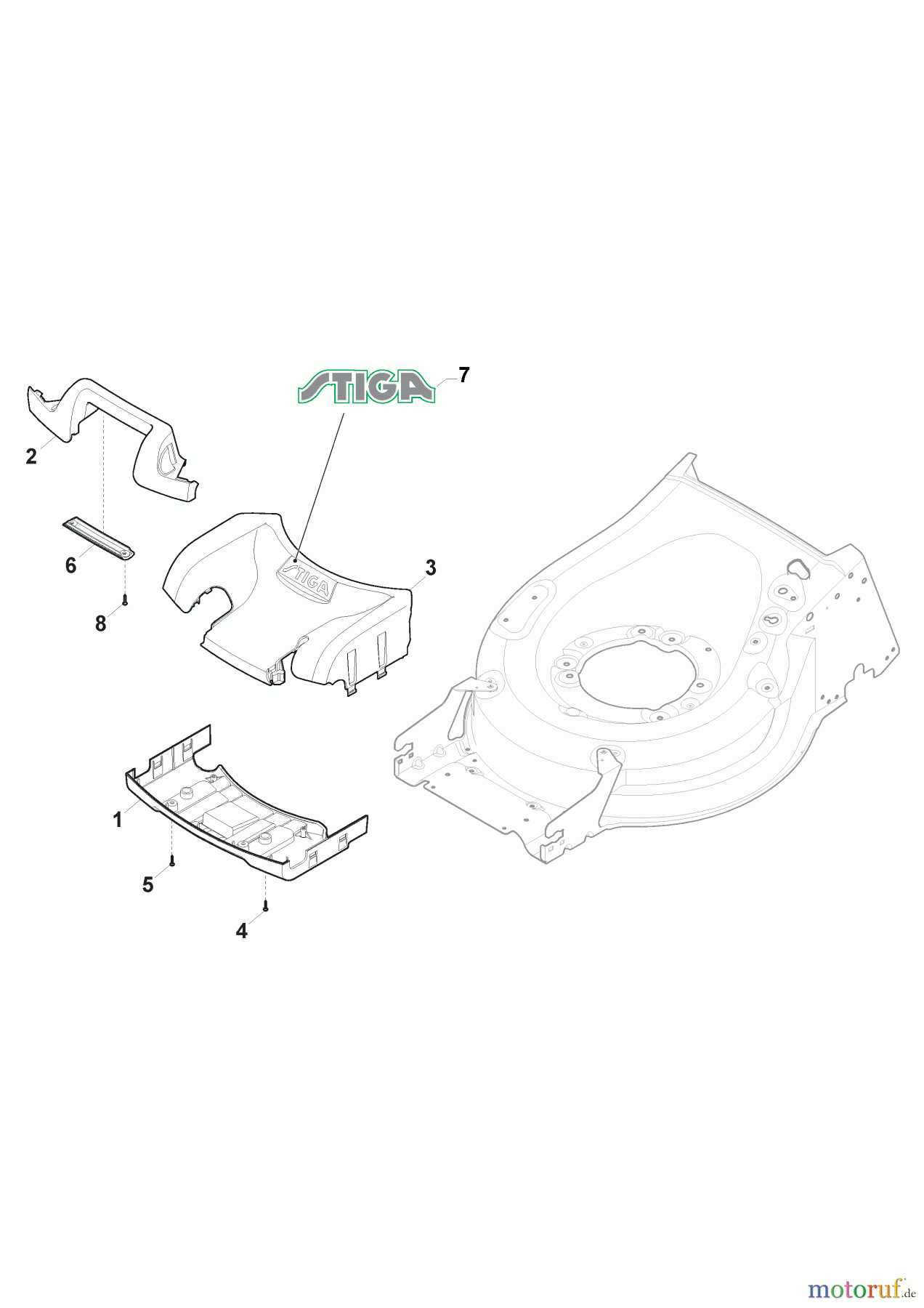  Stiga Rasenmäher Baujahr 2024 Benzinrasenmäher Twinclip 950 V (2024) 294513048/ST1 Maske