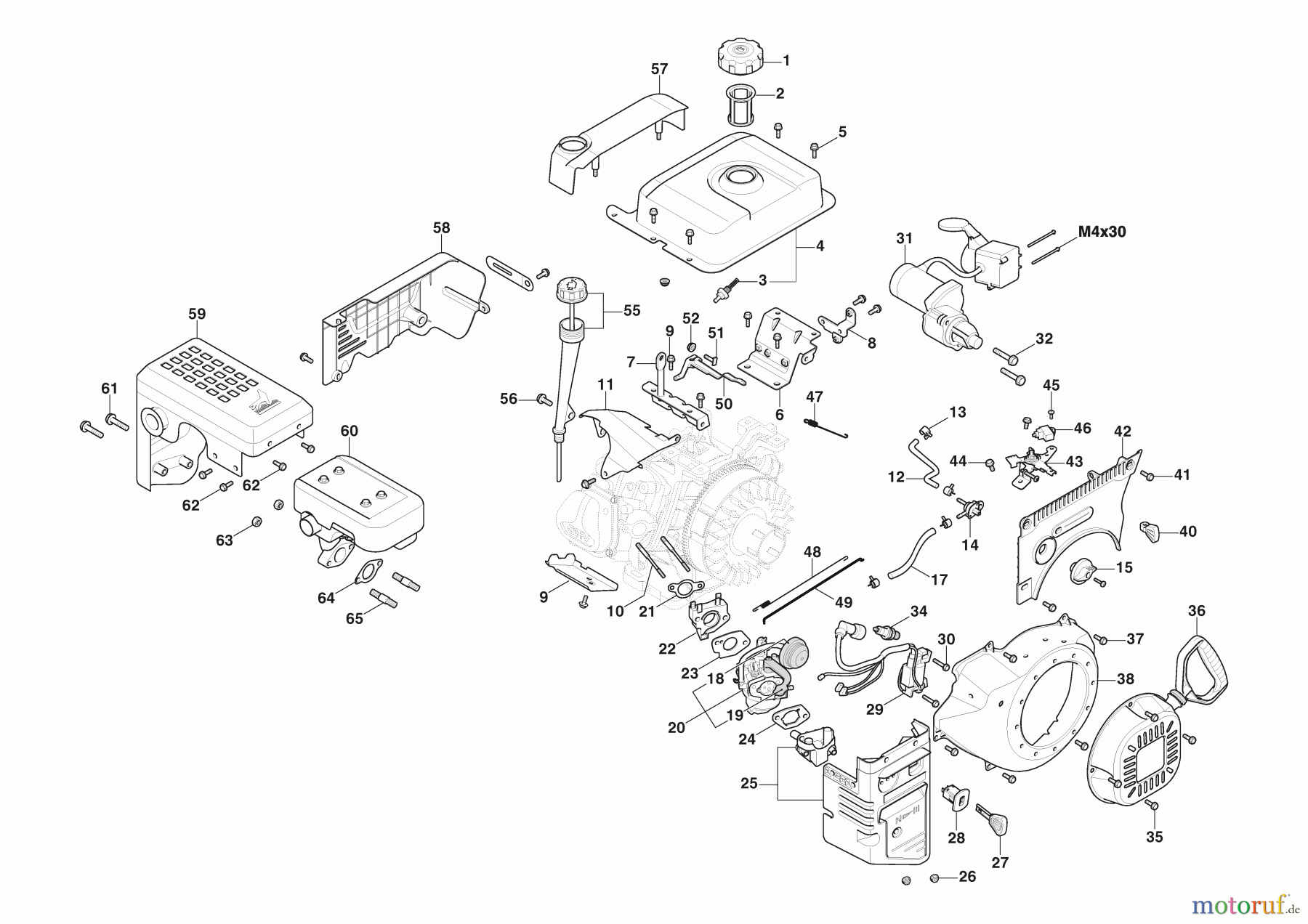  Stiga Schneefräsen Baujahr 2024 ST 966 (2024) 2S2667515/ST1 Motor WS 300 - Set Starter, Tank