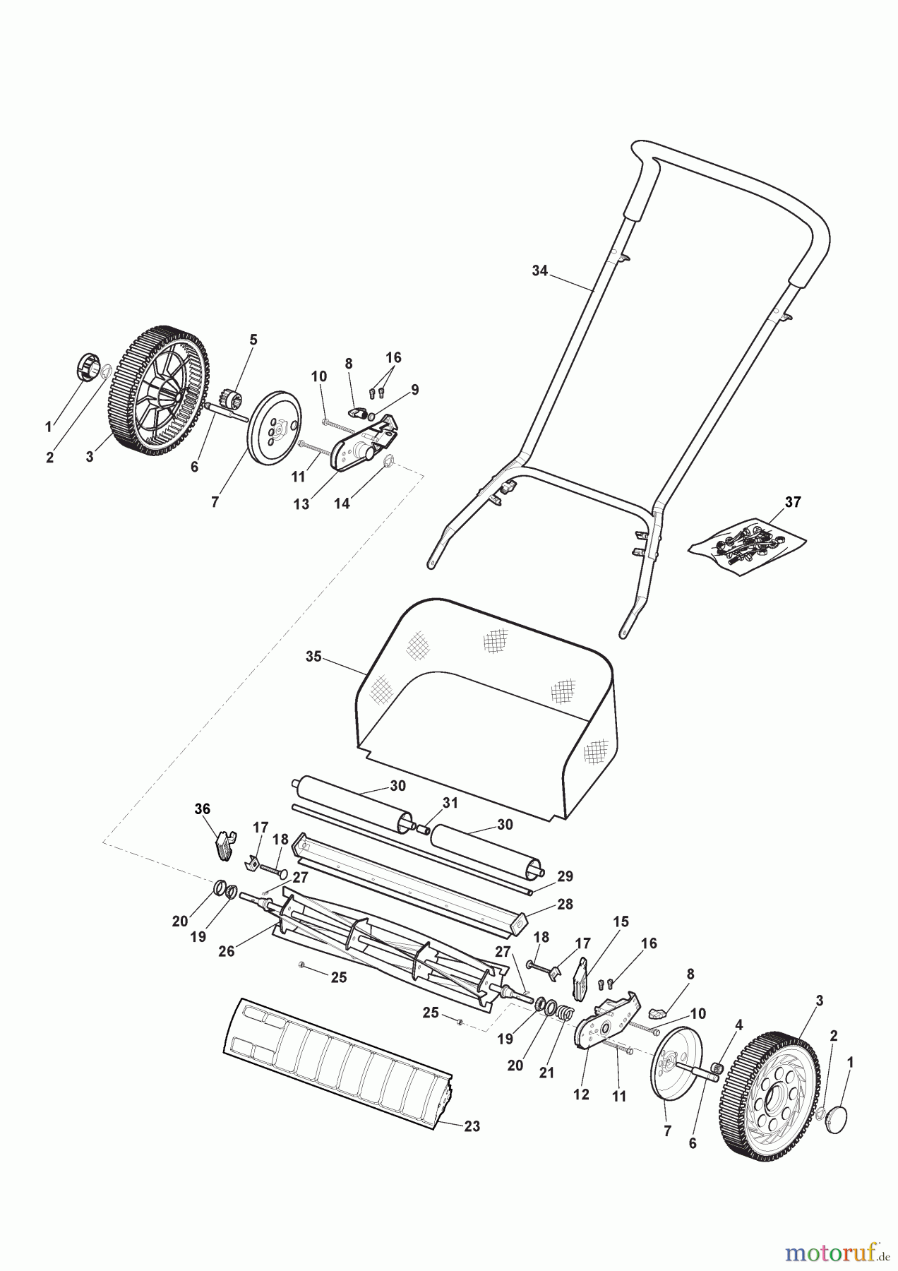  Stiga Rasenmäher Baujahr 2024 Spindelmäher SCM 240 R (2024) 290401208/S15 Seite 1