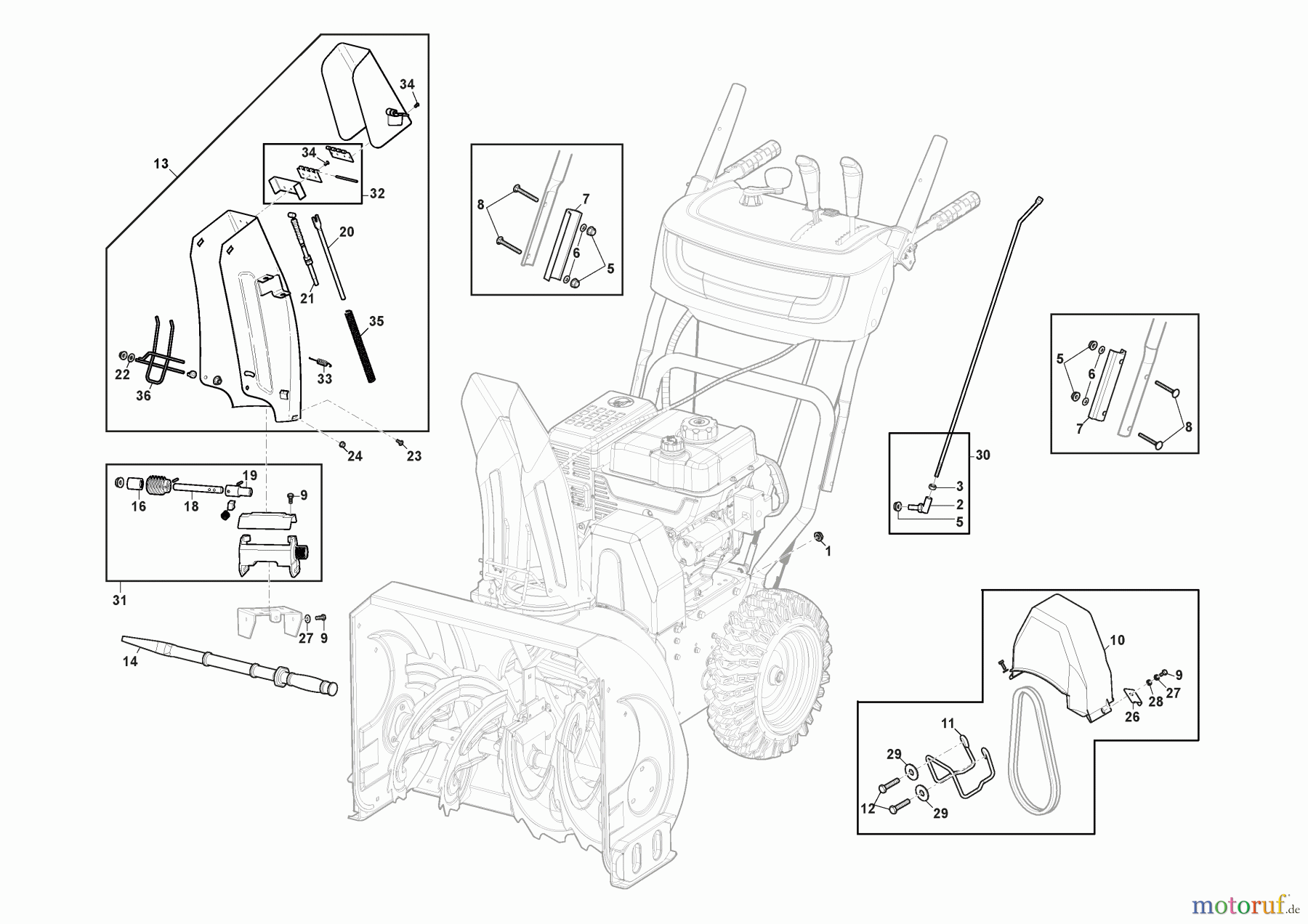  Stiga Schneefräsen Baujahr 2024 ST 5262 P (2024) 2S2624511/ST1 Karosserie