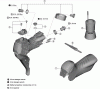 Shimano ST Rapidfire- Schaltbremshebel Listas de piezas de repuesto y dibujos ST-RX825  GRX DUAL CONTROL LEVER (For Disc Brake) (2x12-speed)