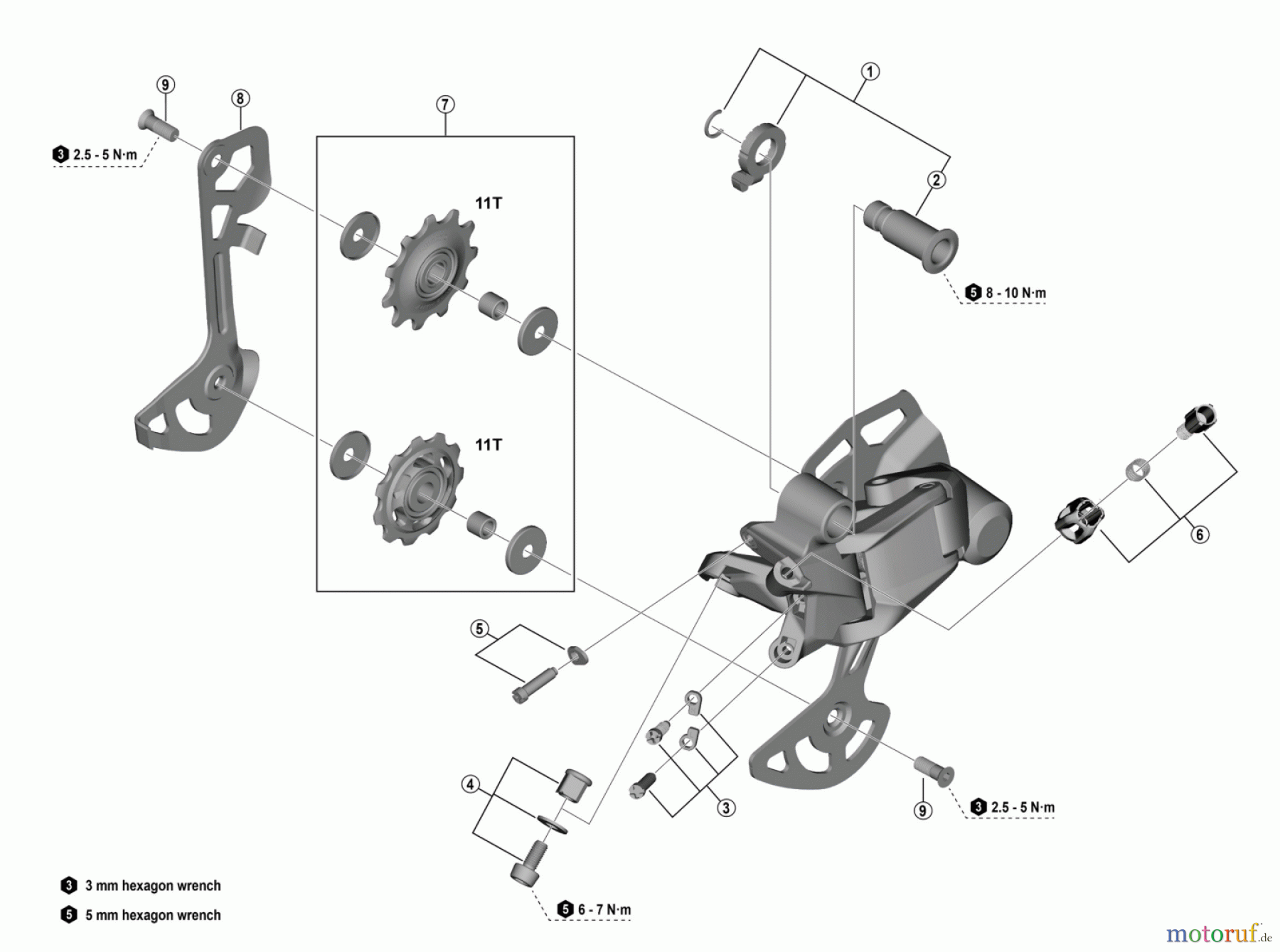  Shimano RD Rear Derailleur - Schaltwerk RD-U2000  ESSA Rear Derailleur