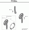 Shimano FC Front Chainwheel - Kurbelsatz, Vorderes Kettenblatt Listas de piezas de repuesto y dibujos FC-U2000 ESSA Crankset