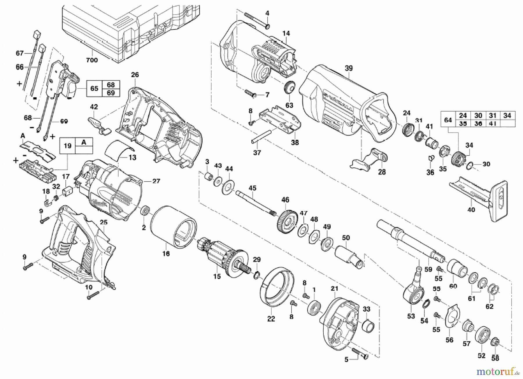  Milwaukee Akku-Geräte Sägen und Trennen ältere Geräte V28SX SAEBELSAEGE