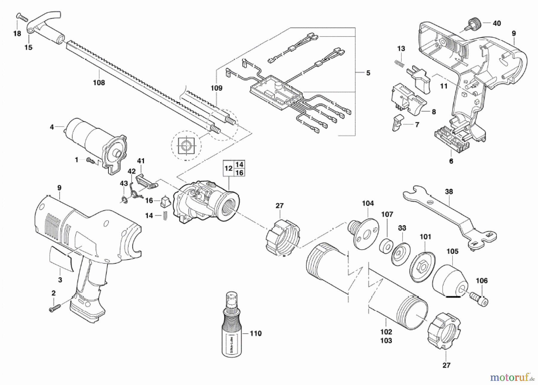  Milwaukee Akku-Geräte FORCE LOGIC ältere Geräte PCG 14.4 P KARTUSCHENPRESSE