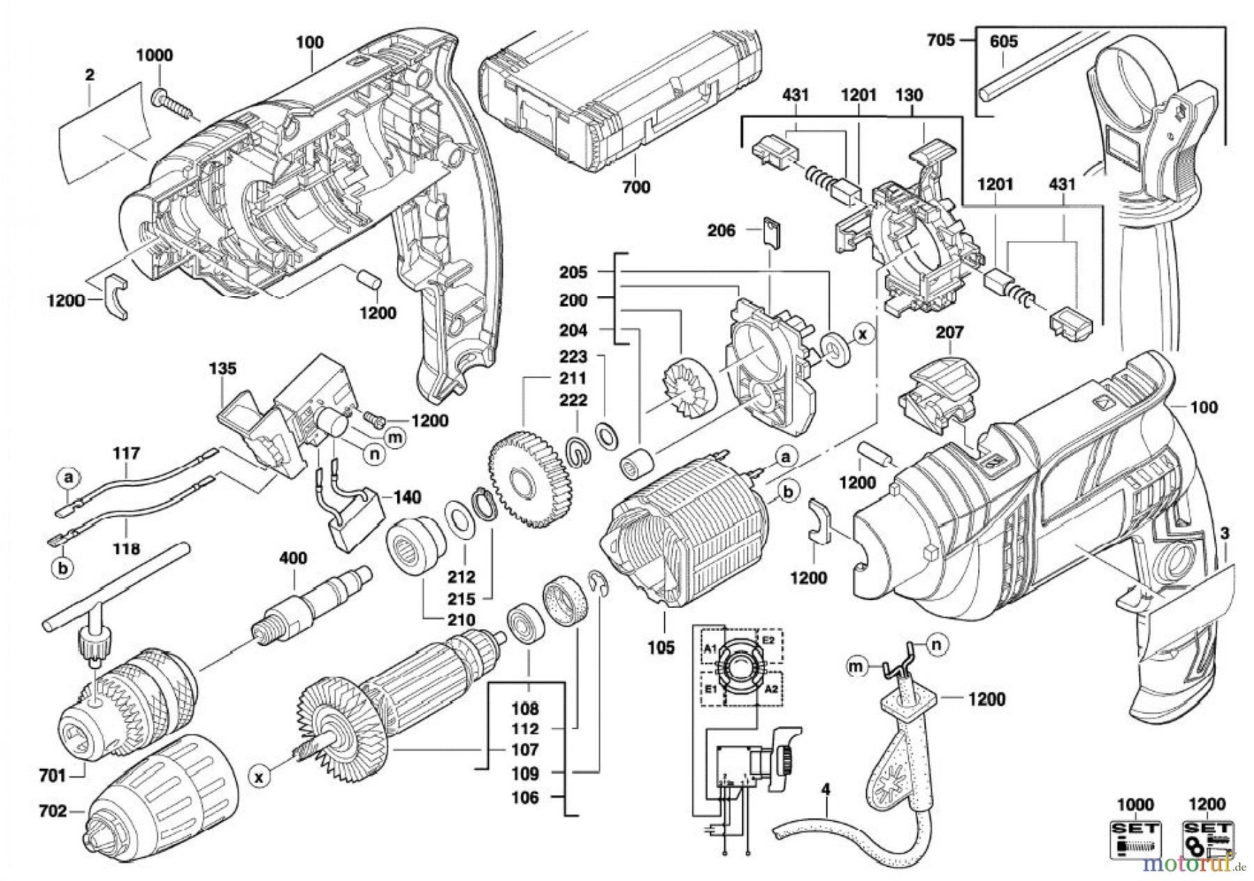  AEG Powertools Bohren und Schrauben Elektro Geräte SBE 600 R