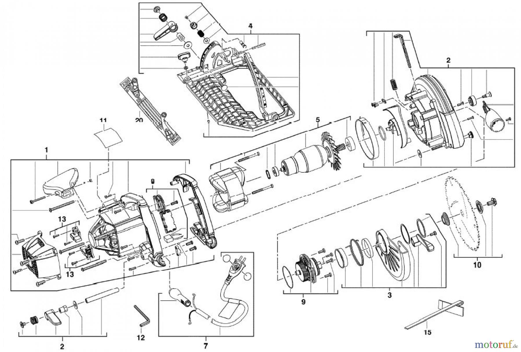  AEG Powertools Holz-Bearbeitung Kreissäge KS 66 C