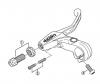 Shimano BL Brake Lever - Bremshebel Listas de piezas de repuesto y dibujos BL-M510-00