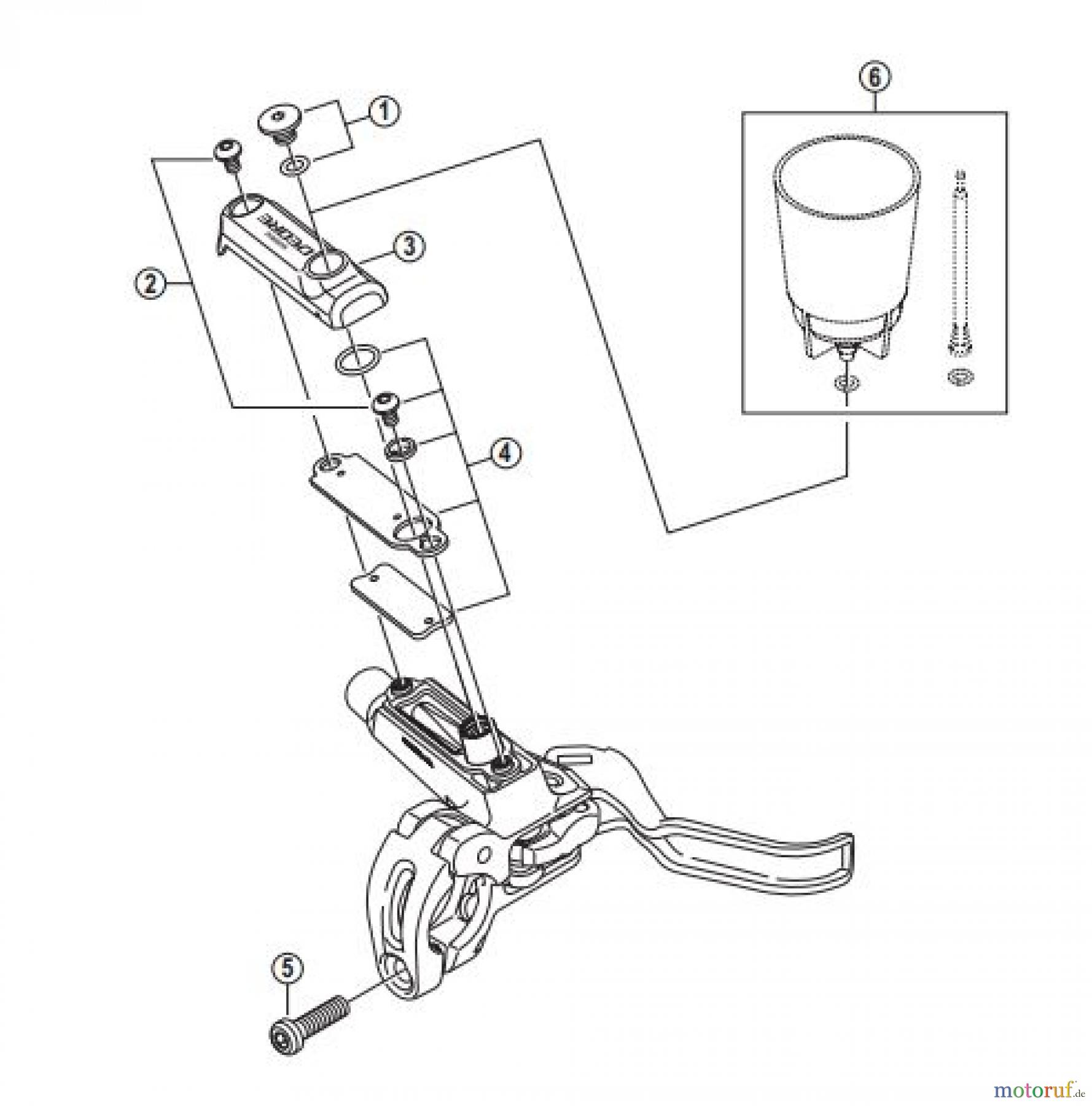  Shimano BL Brake Lever - Bremshebel BL-M596-3204A