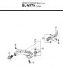 Shimano BL Brake Lever - Bremshebel Listas de piezas de repuesto y dibujos BL-M770-2687