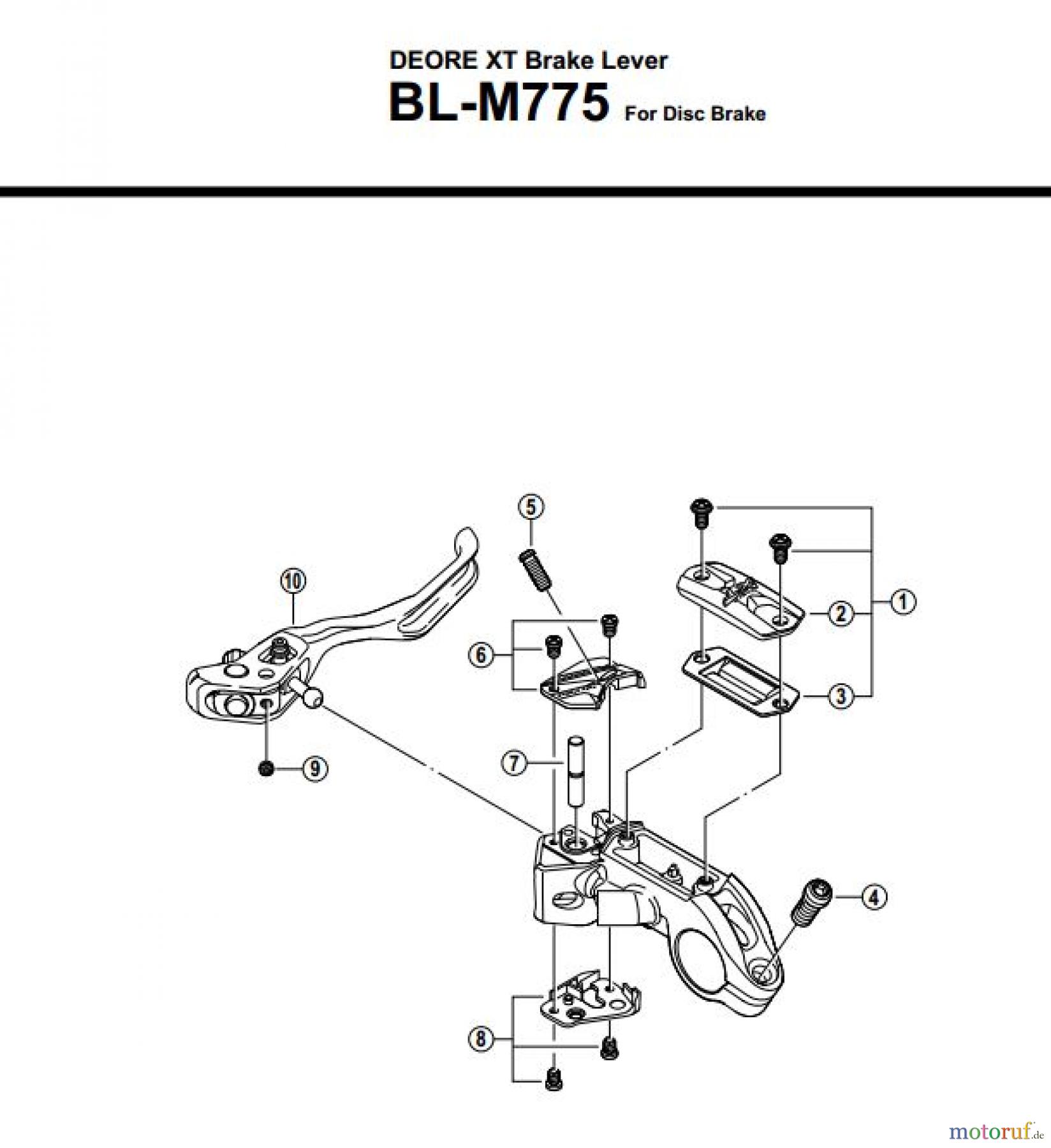  Shimano BL Brake Lever - Bremshebel BL-M775