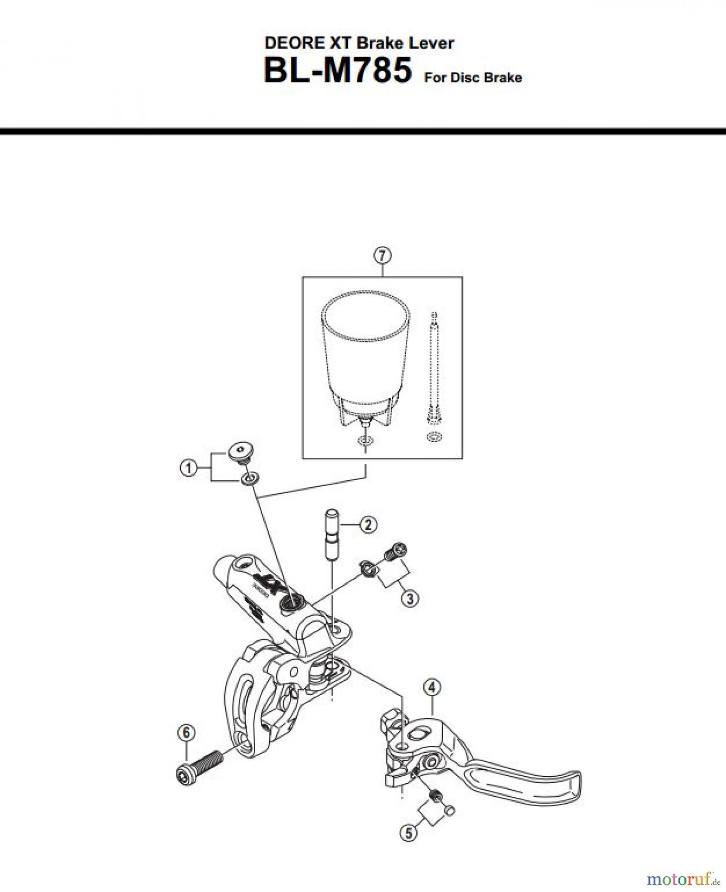  Shimano BL Brake Lever - Bremshebel BL-M785-3158