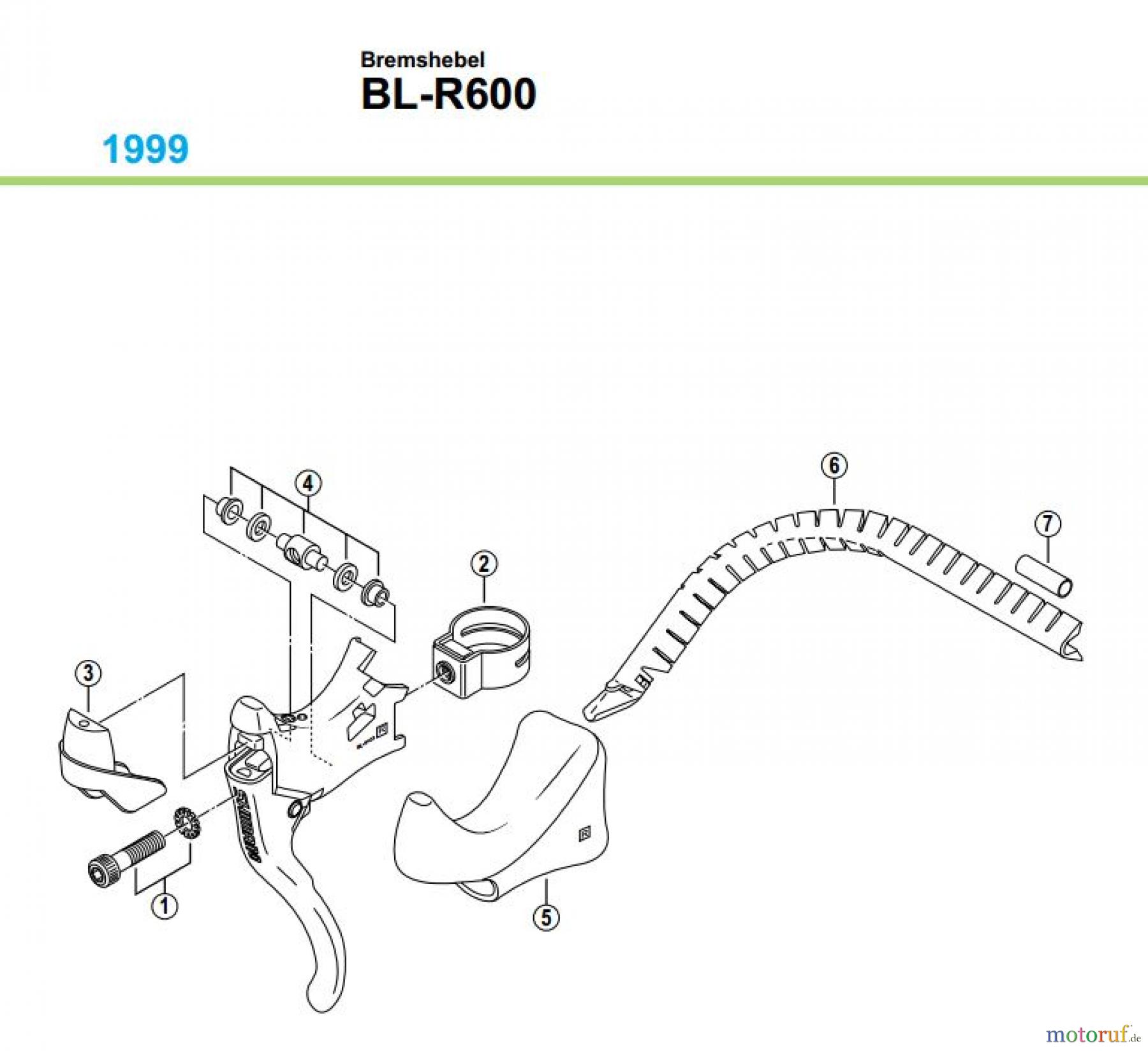  Shimano BL Brake Lever - Bremshebel BL-R600-99