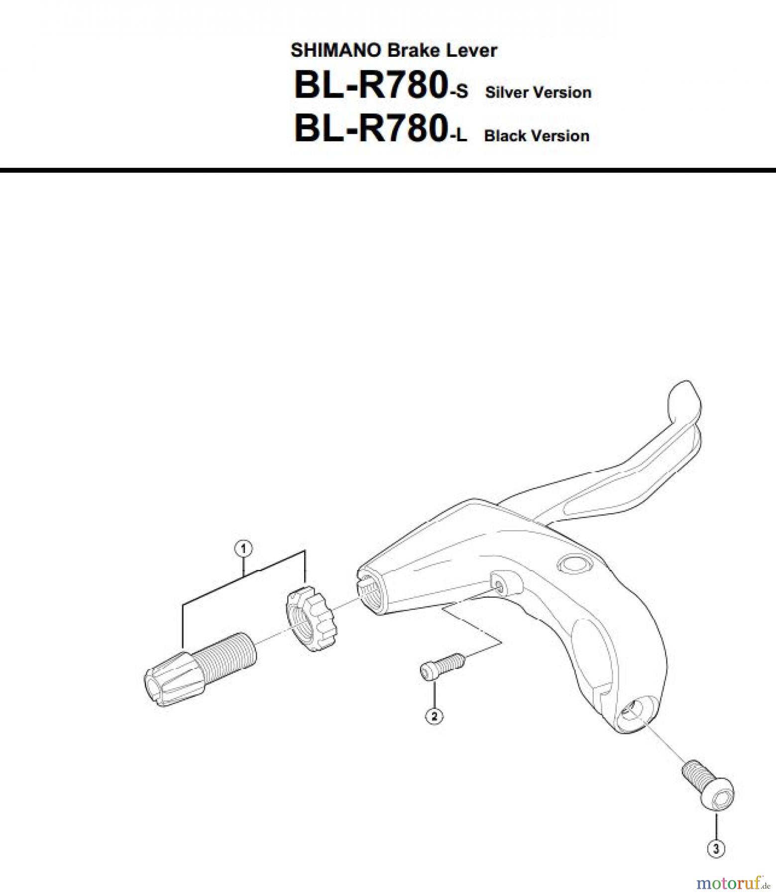  Shimano BL Brake Lever - Bremshebel BL-R780-3219