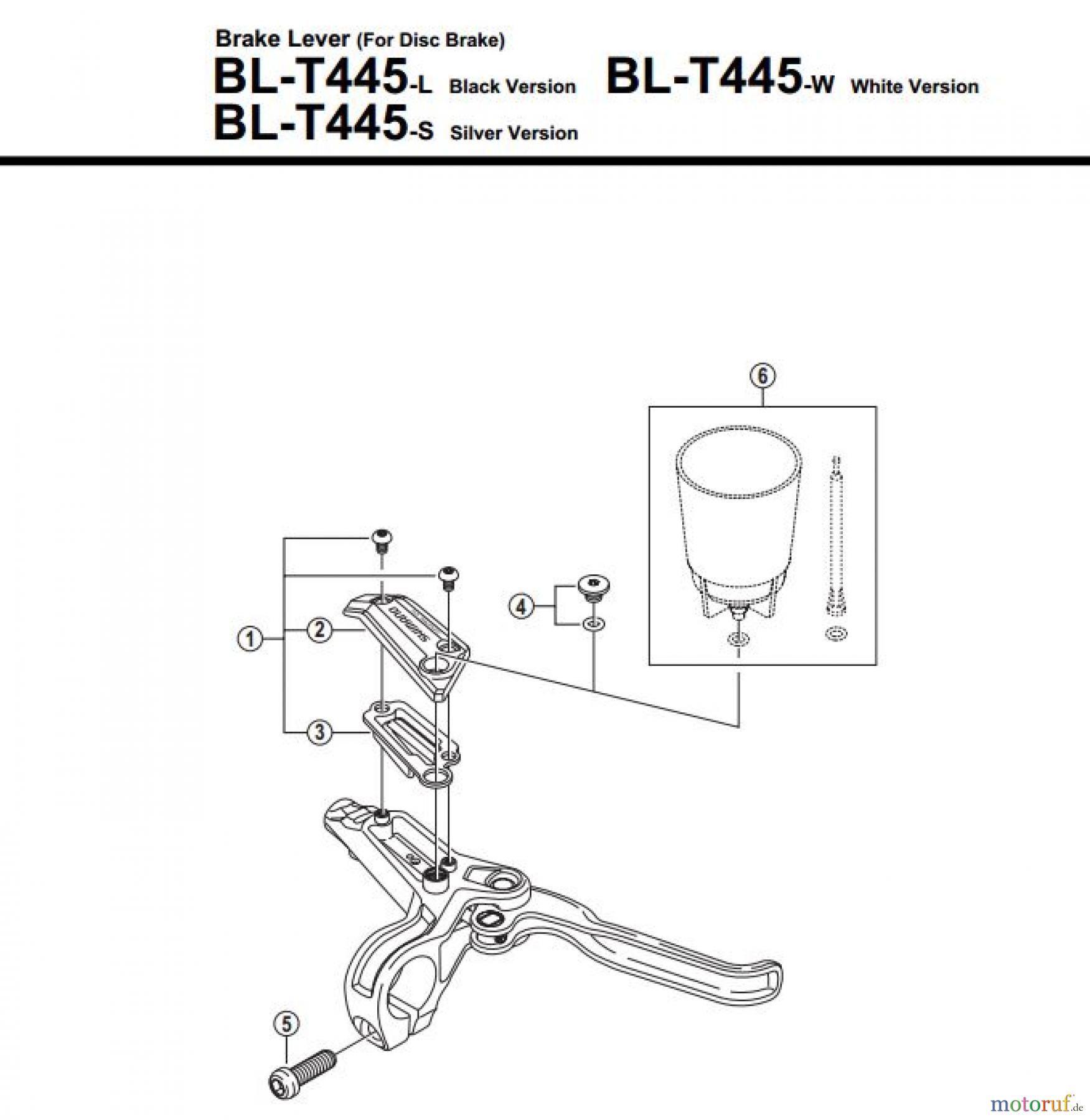  Shimano BL Brake Lever - Bremshebel BL-T445-3228