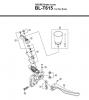 Shimano BL Brake Lever - Bremshebel Listas de piezas de repuesto y dibujos BL-T615-3499