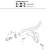 Shimano BL Brake Lever - Bremshebel Listas de piezas de repuesto y dibujos BL-T670-3305