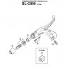 Shimano BL Brake Lever - Bremshebel Listas de piezas de repuesto y dibujos BLC900