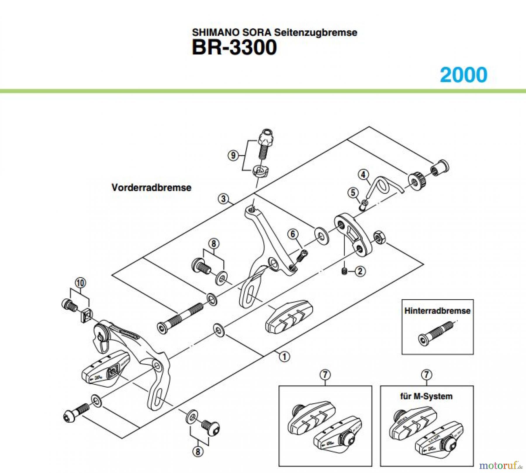  Shimano BR Brake - Bremse BR-3300