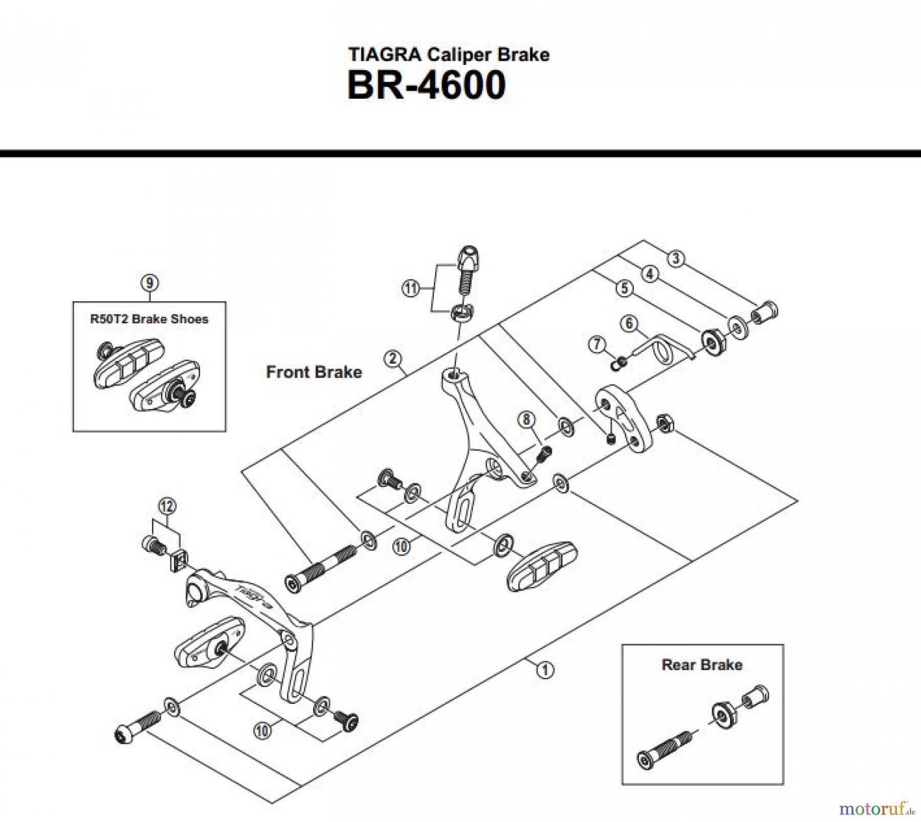  Shimano BR Brake - Bremse BR-4600-3142