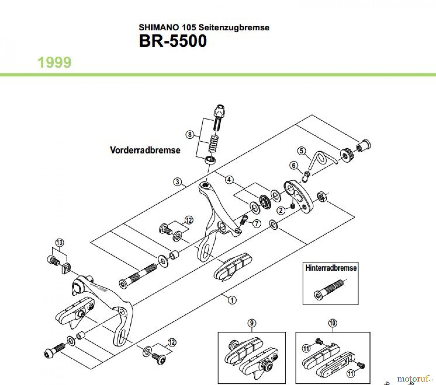  Shimano BR Brake - Bremse BR-5500