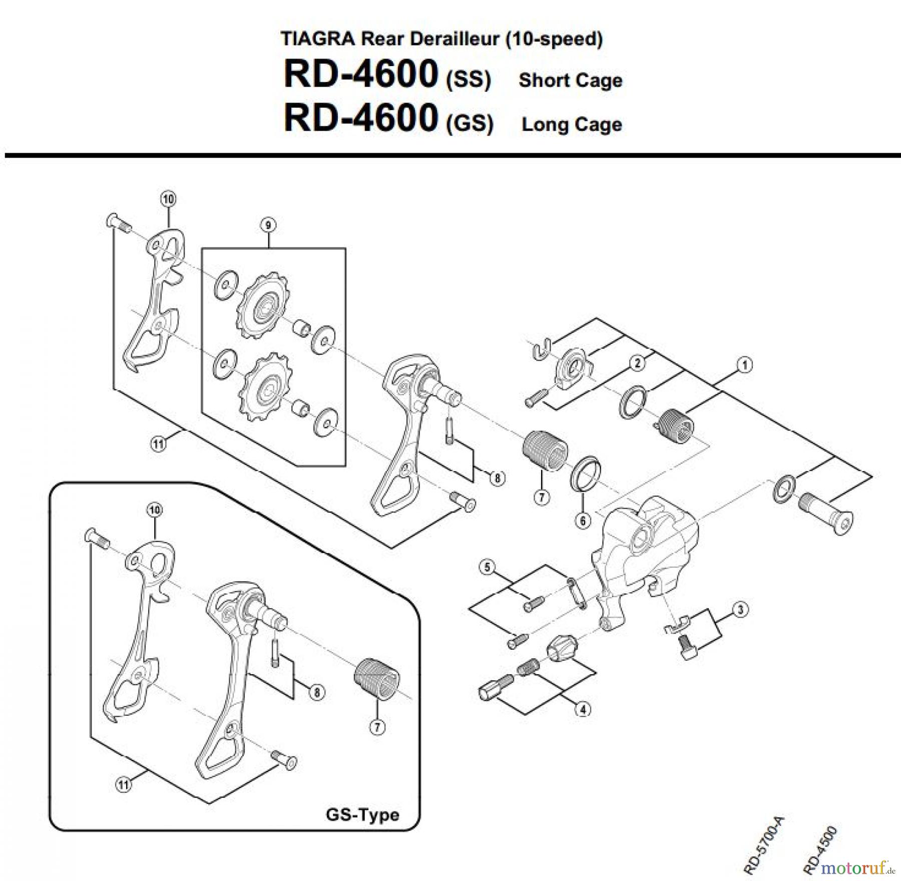  Shimano RD Rear Derailleur - Schaltwerk RD-4600-3151C