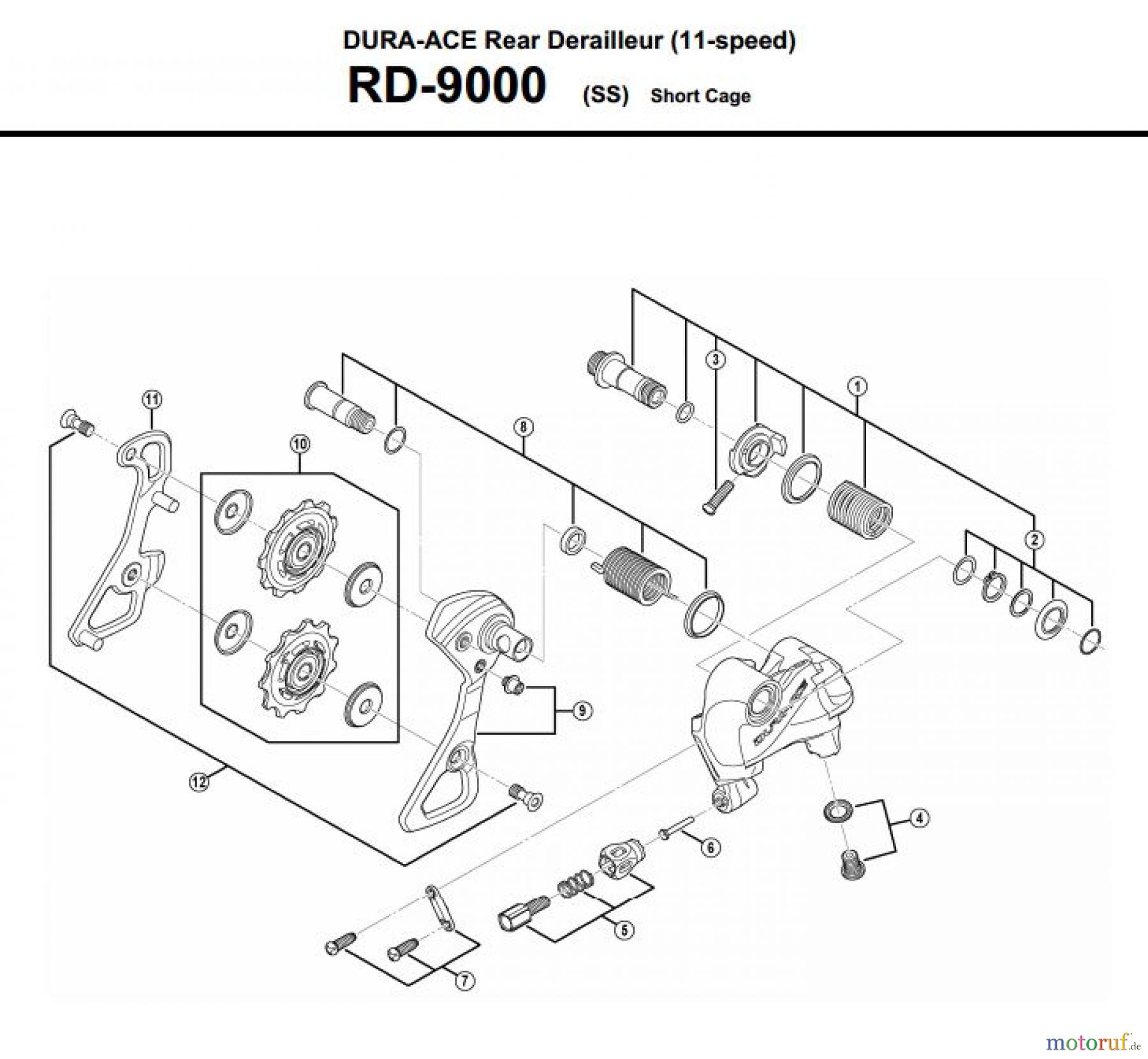  Shimano RD Rear Derailleur - Schaltwerk RD-9000-3330A